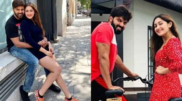 arya, Sayyeshaa, arya Sayyeshaa daughter, arya Sayyeshaa, arya Sayyeshaa maldives photos, Sayyeshaa arya, Arya wedding reception photos, ഐ ഇ മലയാളം, iemalayalam, indian express malayalam, ഇന്ത്യന്‍ എക്സ്പ്രസ്സ്‌ മലയാളം
