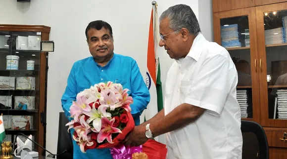 kerala road development, pinarayi vijayan, nitin gadkari, pinarayi vijayan meets nitin gadkari, kannur airport road, bharatmala project kerala, kannur-mysore road development, ie malayalam