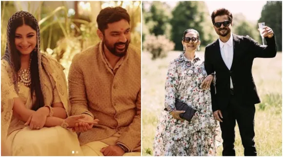 Rhea Kapoor wedding reception, anil kapoor daughter wedding reception, sonam kapoor, Anil Kapoor, Arjun Kapoor, janhvi kapoor, khushi kapoor, shanaya kapoor, farah khan, mohit marwah, karan boolani, rhea kapoor karan boolani wedding reception