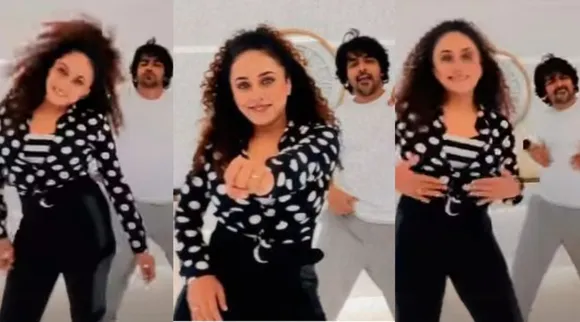 സ്റ്റെപ്പുകൾക്ക് നന്ദി ശ്രീനി; ഡാൻസ് വീഡിയോയുമായി പേളി മാണി