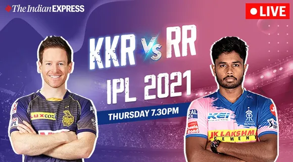 IPL 2021, RR vs KKR
