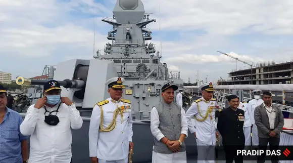 Rajnath Singh, China, China maritime law, UNCLOS, China violating UNCLOS says Rajnath, Rajnath Singh INS Visakhapatnam, Indian Express news, ഇന്ത്യ, ചൈന, രാജ്നാഥ് സിങ്, Malayalam News, IE Malayalam