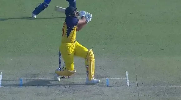 shahrukh khan, last ball six, shahrukh khan six, syed mushtaq ali trophy final, shahrukh, final match, tamil nadu vs karnataka, shahrukh khan last ball six, cricket news, sports news, indian express malayalam