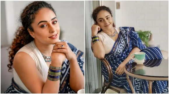 Pearle Maaney, Pearle Maaney latest photos, Pearle Maaney saree photos, Pearle Maaney nila baby, Pearle Nila photos, Srinish Aravind