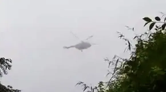 മൂടൽ മഞ്ഞിനുള്ളിലേക്ക് ഹെലികോപ്റ്റർ; അപകടത്തിന് തൊട്ടുമുന്‍പുള്ള ദൃശ്യങ്ങള്‍