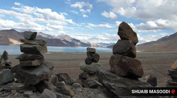 india china border dispute, china bridge on pangong tso, LAC, Line of Actual Control, indian express