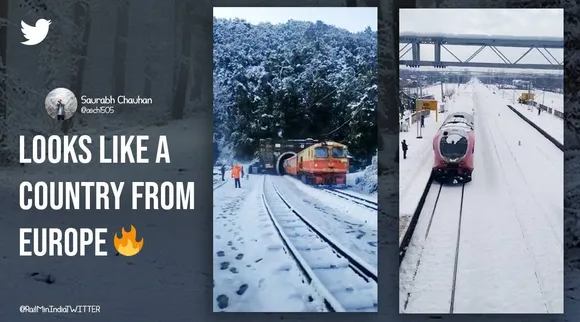 Snowfall, Snowfall India, Snowfall pictures, Snowfall video, Snowfall Indian Railways, Snowfall Indian Railways pictures, Snowfall Indian Railways vidoes, Snow-covered stations Indian Railways, Social media viral, latest news, malayalam news, news in malayalam, kerala news, indian express malayalam, ie malayalam