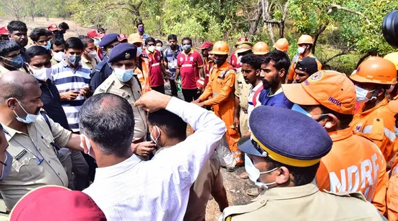 Youth trapped after falling cliff, Malampuzha, palakkad resuce