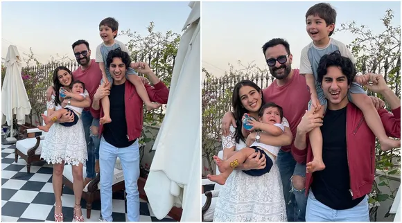 Saif Ali Khan, Saif Ali Khan with kids, Sara Ali Khan with siblings