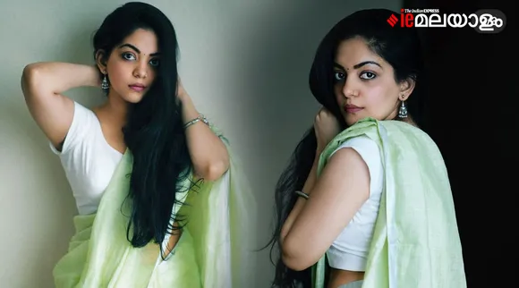 ahaana krishna, Ahaana Krishna saree photos