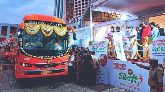 Swift bus, KSRTC, Pinarayi Vijayan