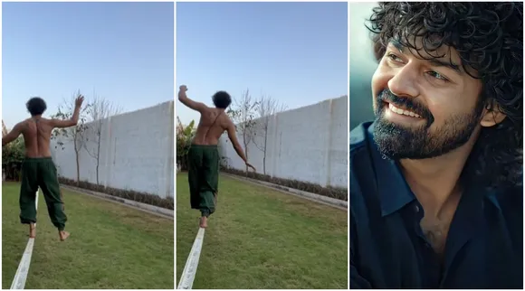 Pranav Mohanlal, slackline walk