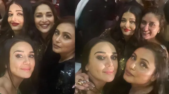 preity zinta, aishwarya rai, kareena kapoor, madhuri dixit, rani mukerji, karan johar, karan johar birthday party, karan johar party