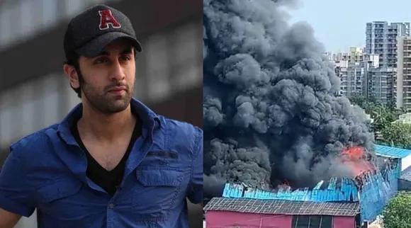 luv ranjan set fire, ranbir kapoor set fire, rajshri set fire, luv ranjan film set, ranbir kapoor luv ranjan film