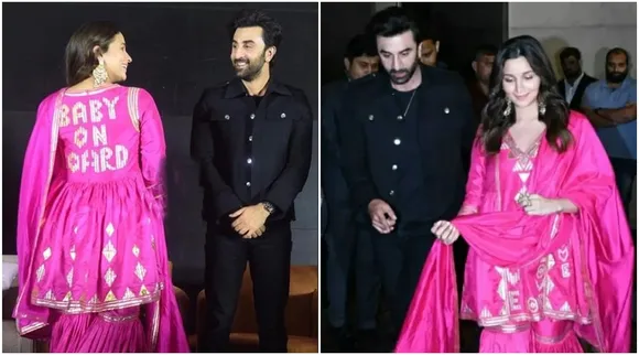 Alia Bhatt, Alia Bhatt Baby on Board Sharara set