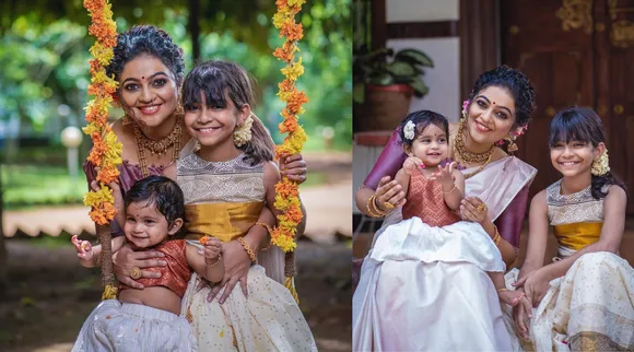 ഉത്രാടച്ചിരിയോടെ പത്മയും കമലയും;  പൊന്നോമനകൾക്കൊപ്പമുള്ള ചിത്രങ്ങളുമായി അശ്വതി