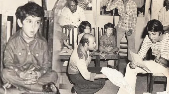 Hrithik Roshan, Hrithik Roshan childhood photo, Hrithik Roshan throwback photo, Amitabh Bachchan, Amitabh Bachchan Hrithik Roshan old pic
