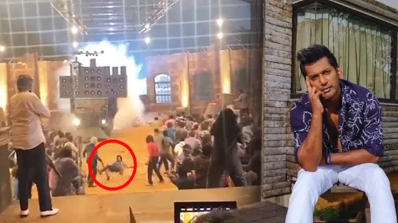mark antony, mark antony film accident, mark antony film set accident, mark antony vishal