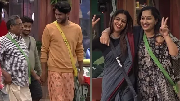 Bigg Boss Malayalam Season 5| Akhil Marar| Shoba Viswanath| family Visit| Shoba with Akhil Wife| Marar with shoba's family| ബിഗ് ബോസ്| അഖിൽ മാരാർ| ശോഭ
