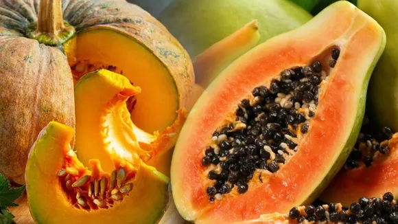 papaya, pumpkin, ie malayalam