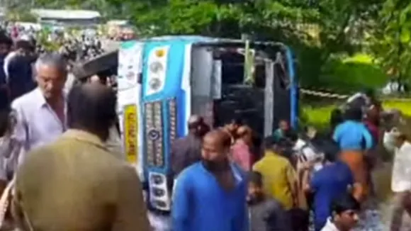bus accident| thrissur| kerala