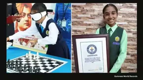 Malaysian girl| chessboard|record