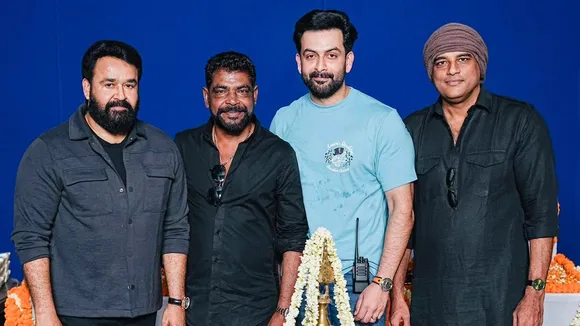 Empuraan | Empuraan Pooja Stills | Mohanlal | Prithviraj