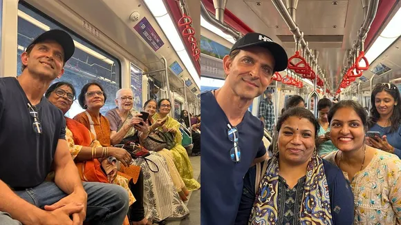 Hrithik Roshan | Hrithik Roshan metro | Hrithik Roshan metro ride | Hrithik Roshan instagram