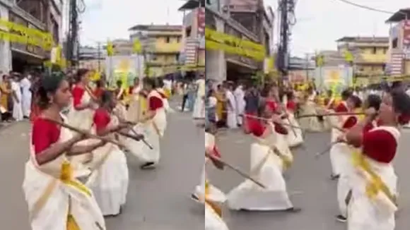 Social media viral | Dandiya Kerala style video | Dandiya dance Video | Dandiya folk dance video