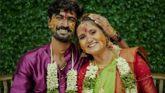 aswin vijayan wife Saraswathi Valaikaapu photos | aswin vijayan