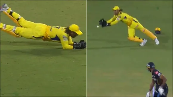 ms dhoni | vintage style catch