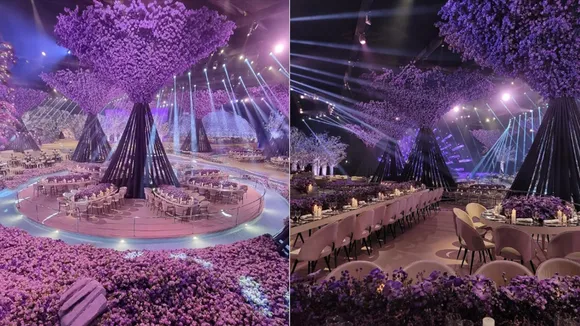 Lavender themed wedding venu