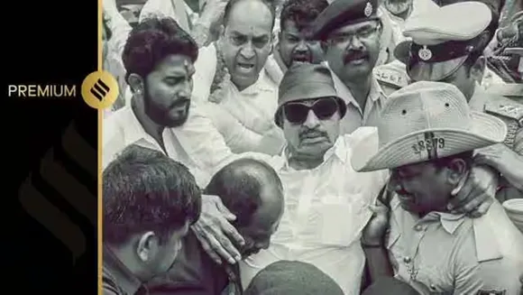 Vatal Nagaraj in  Cauvery Protest