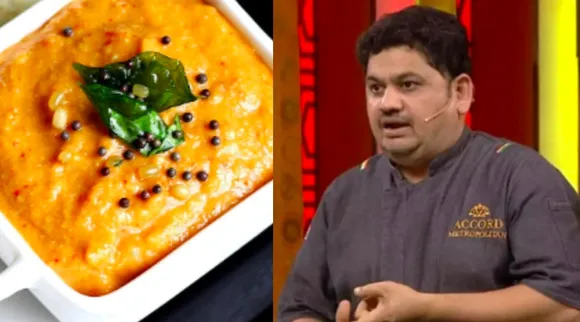 Onion chutney recipe chef venkatesh bhat tips in tamil 