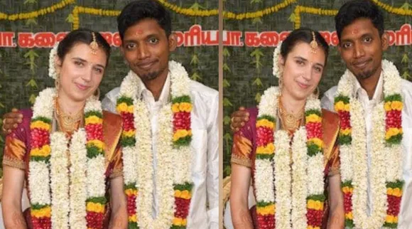 theni youngster marry french girl tamil news