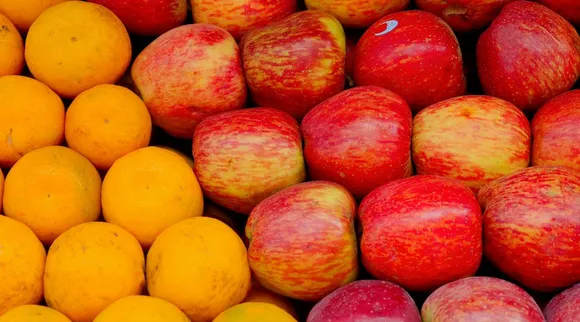 Apple and orange