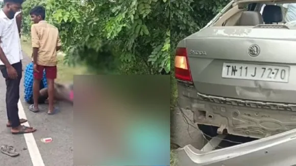 chennai Old Mahabalipuram Road Thiruporur Car Accident killed 5 women Tamil News 