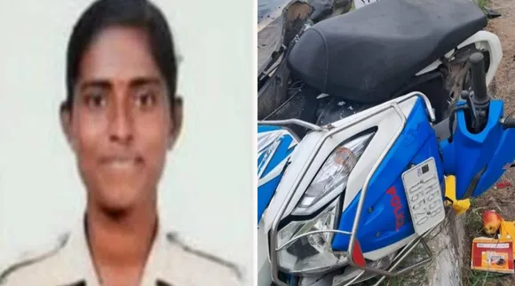 woman police accident