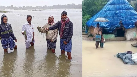  Heavy rainfall in TN delta dists normal life hit Extensive Damage to Crops Tamil News