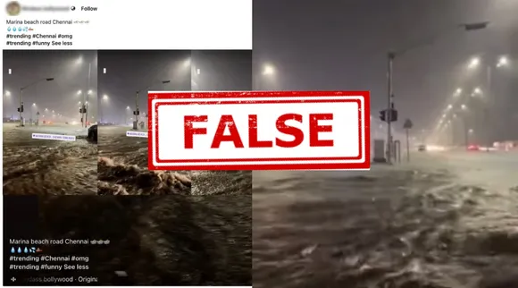 Fact check Viral video show Flooded Roads from Saudi Arabia Shared as Being from Marina Beach Chennai Tamil Nadu