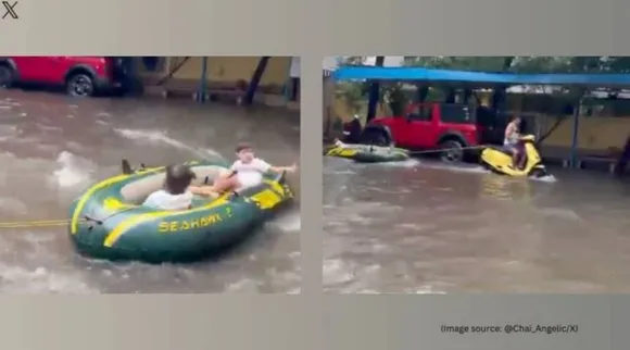 boating flood adventure