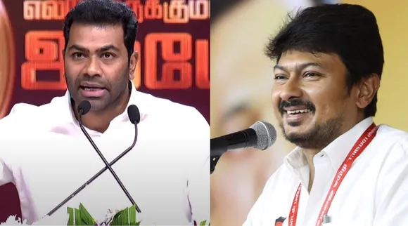 Udhayanidhi Stalin Deputy CM responds to Aadhav Arjuna speech book release event TVK Vijay Tamil News  