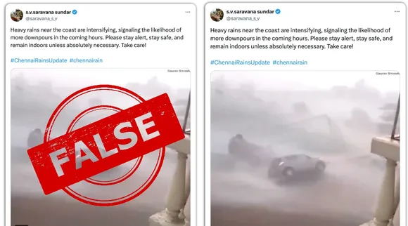 Fact Check 2016 car overturning video goes viral amid Chennai rains Tamil News