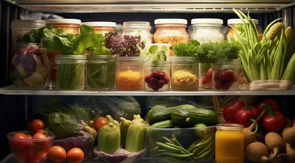 Vegetables in fridge