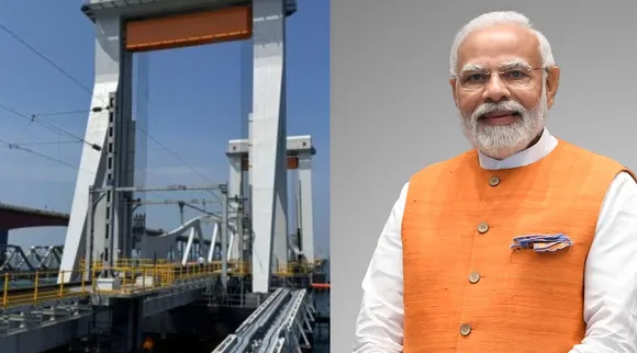 modi tamilnadu visit - pamban bridge open