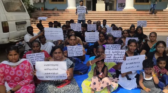 Puducherry Incumbents of those who died on duty are on strike for the 12th day Tamil News