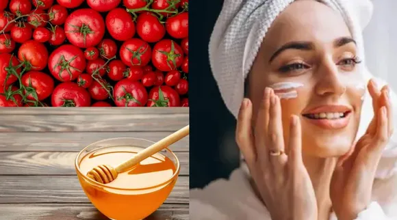 Honey tomato face pack