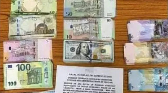 Currency seized