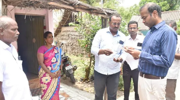 cuddalore collector Sibi Adhithya Senthil Kumar inspects free house site pattas Tamil News 