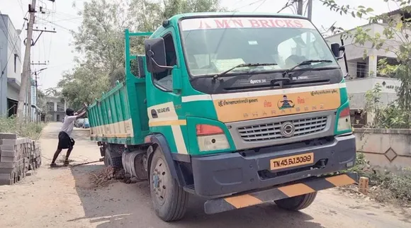 lorry stuck 